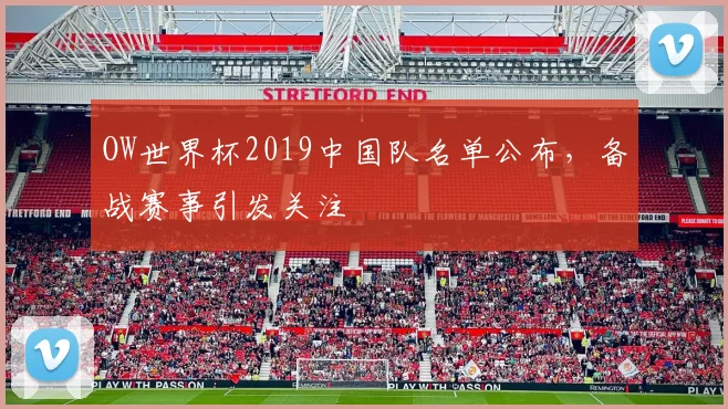 OW世界杯2019中国队名单公布，备战赛事引发关注